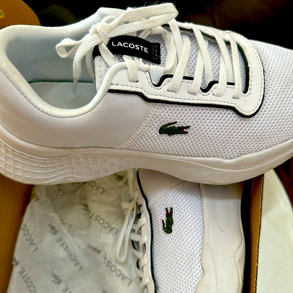 Boys Lacoste Sneakers size 4.5